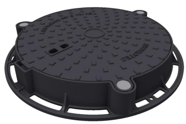 HYDROtight 600 mm-es vízzáró aknafedlap, D-400